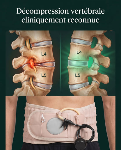 VERTÉLIA - Ceinture de Décompression - Soulagement du dos immédiat