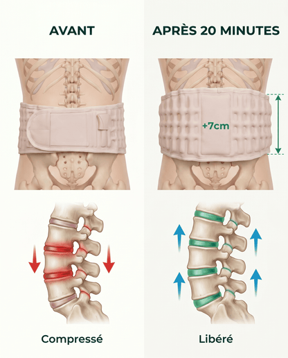 VERTÉLIA - Ceinture de Décompression - Soulagement du dos immédiat